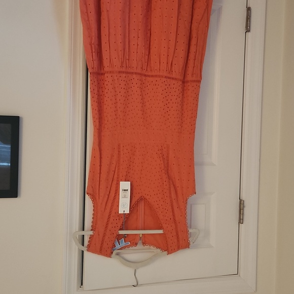 NWT Draper James coral eyelet midi dress size 6 - Picture 6 of 6